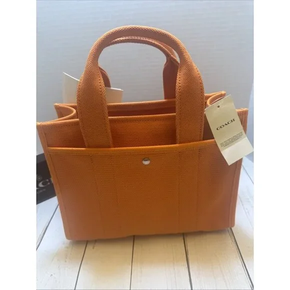Coach the LIL NAS X DROP Mandarin Orange Cargo Tote 26 CP959 10x8x4" NWT - Picture 3 of 5